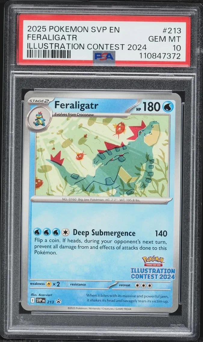 Feraligatr, SV Black Star Promo, PSA 10