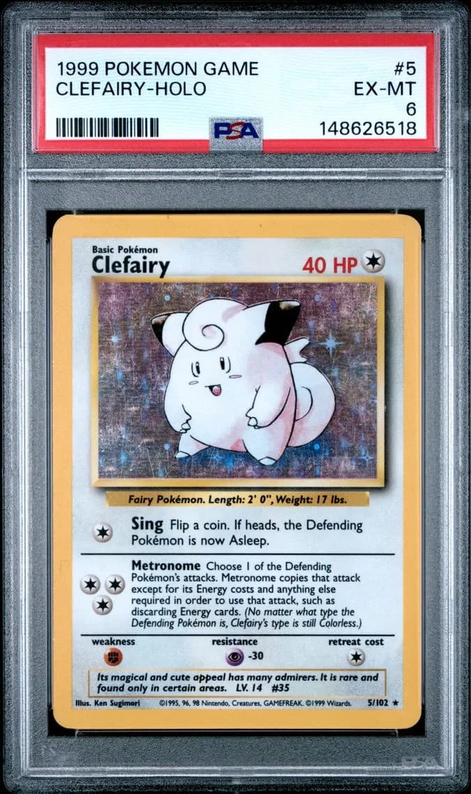 Clefairy-Holo, Game, PSA 6
