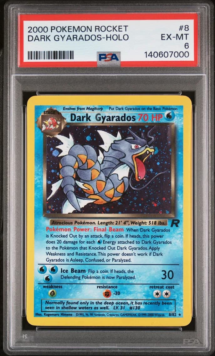 Dark Gyarados-Holo, Rocket, PSA 6