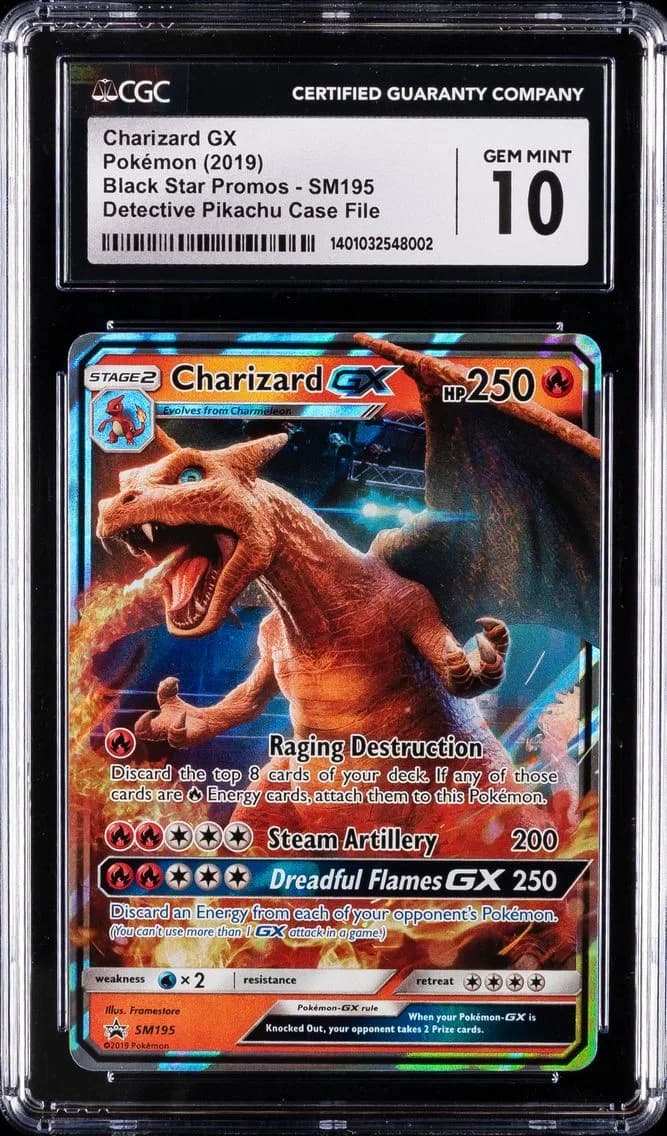 Charizard GX, Black Star Promos - Sun & Moon, CGC 10