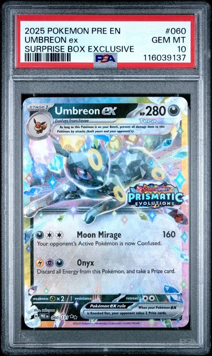 Umbreon EX, Prismatic Evolutions, PSA 10