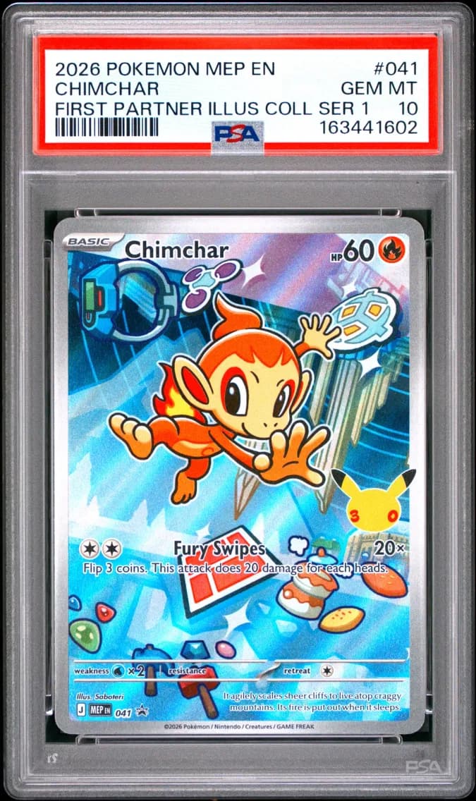 Chimchar, Me Black Star Promo, PSA 10