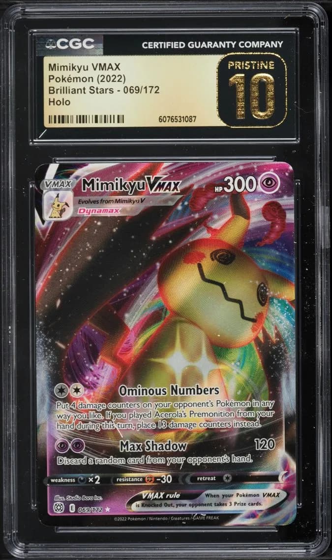Mimikyu VMAX, Brilliant Stars, CGC 10