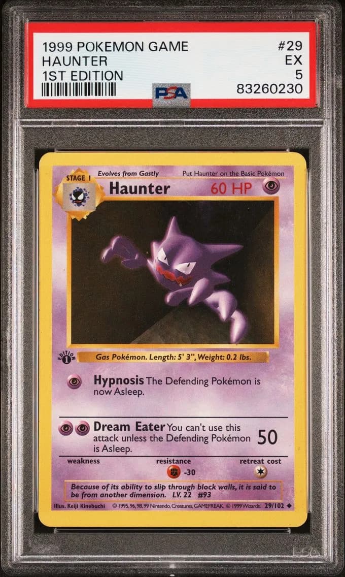 Haunter 1st Edition, Game, PSA 5