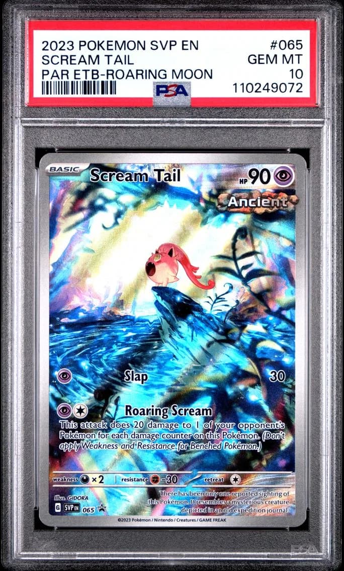 Scream Tail, SV Black Star Promo, PSA 10