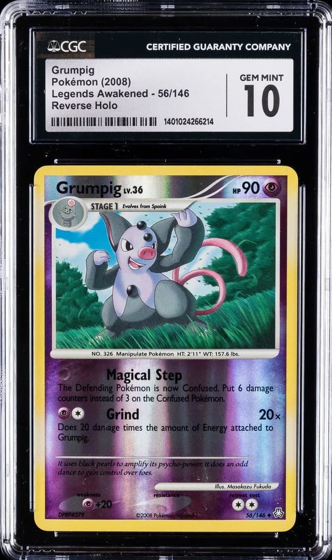 Grumpig, Legends Awakened, CGC 10