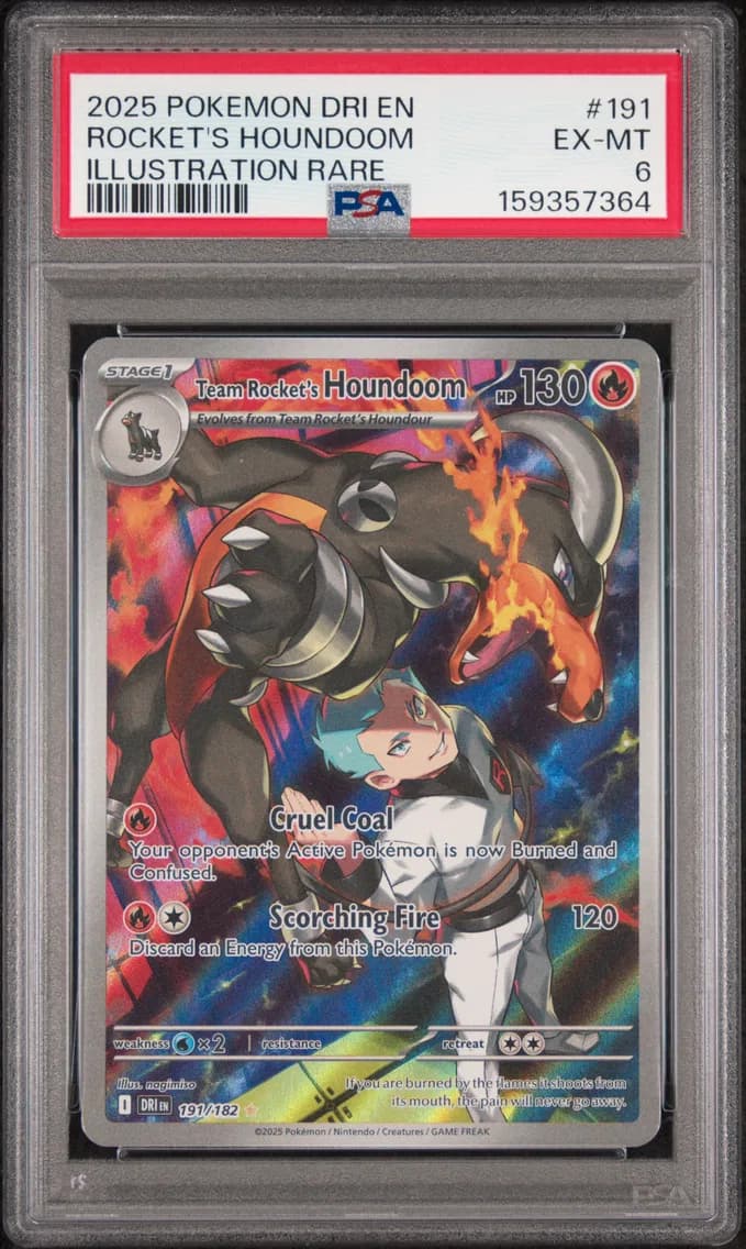 Team Rocket's Houndoom, Destined Rivals, PSA 6