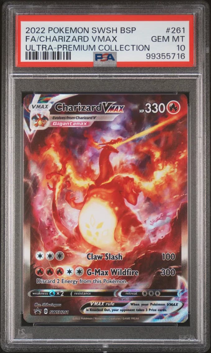 Charizard VMAX, Swsh Black Star Promo, PSA 10