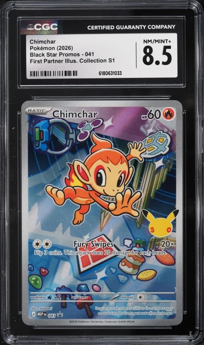 Chimchar, Black Star Promos - Mega Evolution MEP EN, CGC 8.5