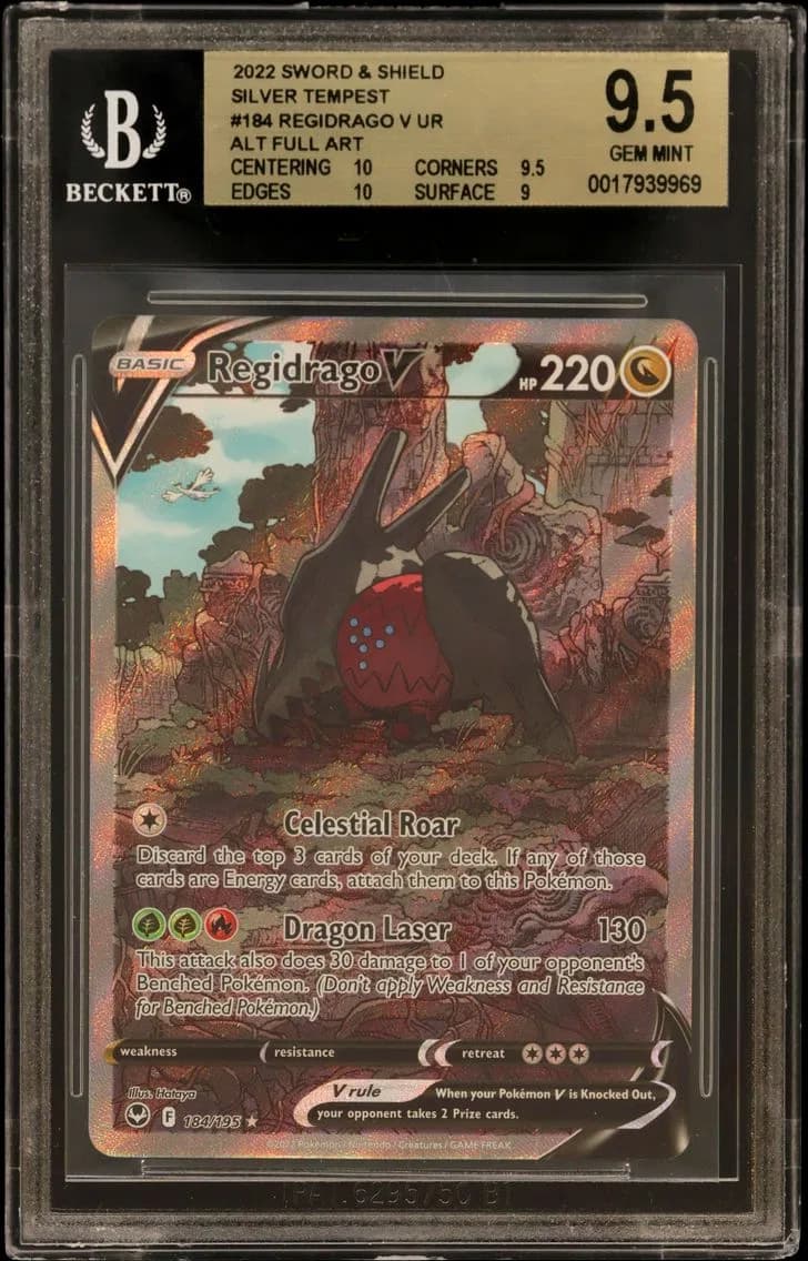 Regidrago V ALT ART UR, TCG Sword & Shield Silver Tempest, BGS 