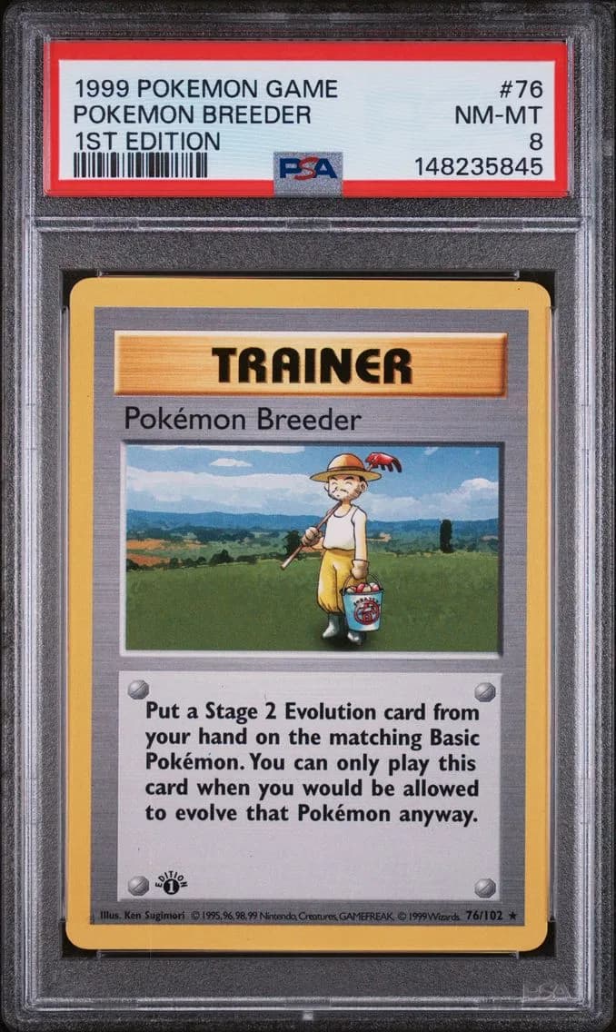 Pokemon Breeder, Game, PSA 8