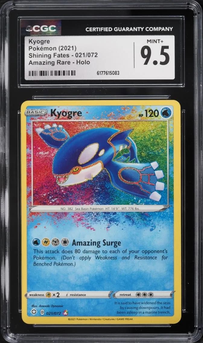Kyogre, Shining Fates, CGC 9.5