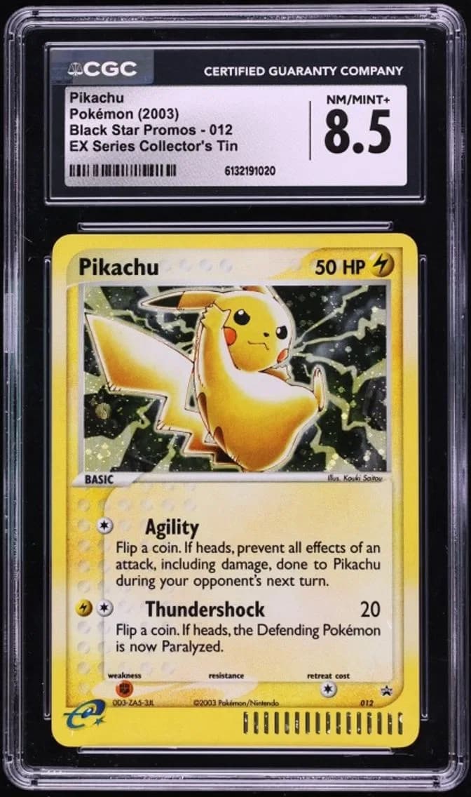 Pikachu, Black Star Promos - Nintendo, CGC 8.5