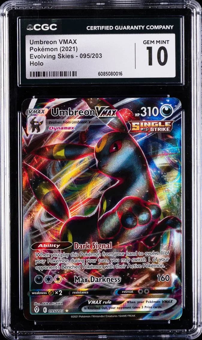 Umbreon VMAX, Evolving Skies, CGC 10