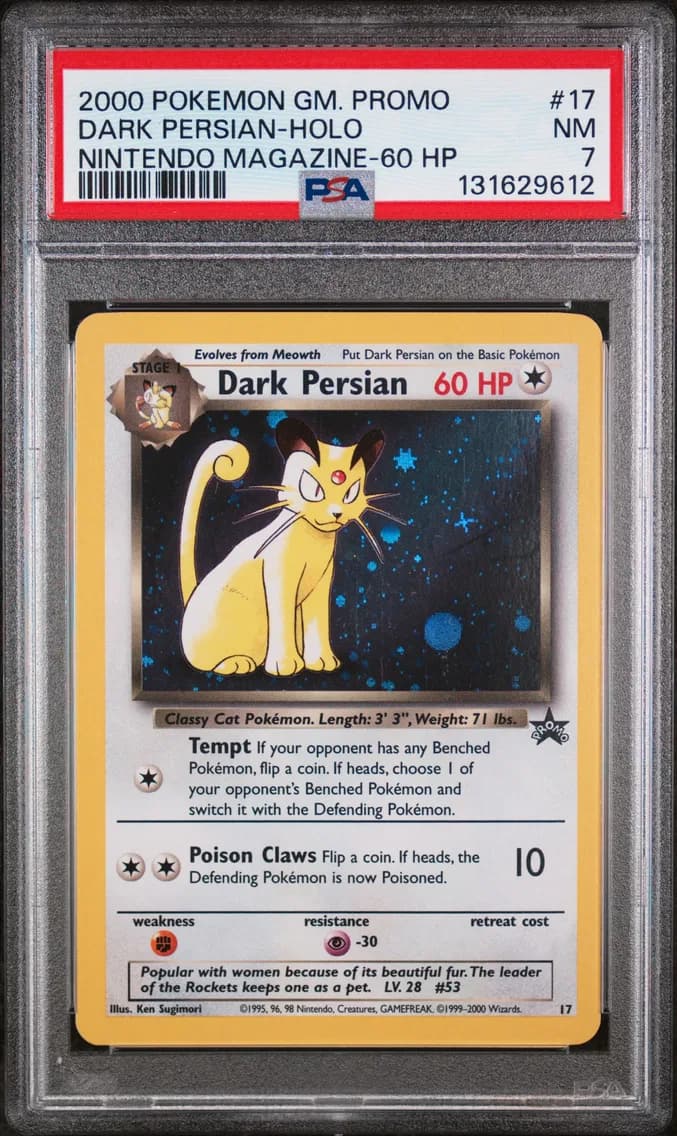Dark Persian-Holo, Game Promo, PSA 7