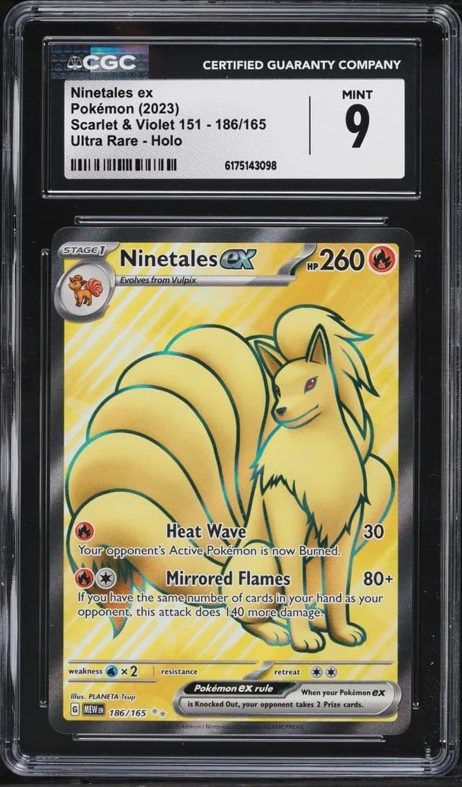 Ninetales ex, Scarlet & Violet 151, CGC 9