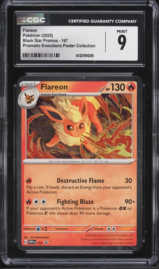 Flareon, Black Star Promos - Scarlet & Violet SVP EN, CGC 9