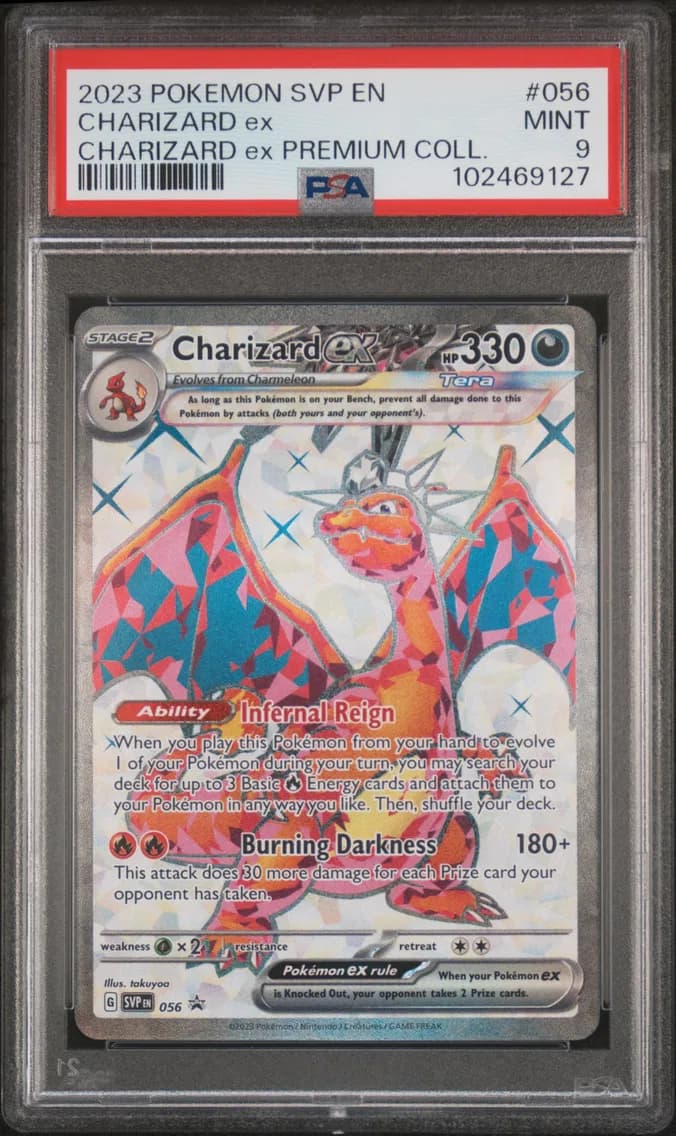 Charizard EX, SV Black Star Promo, PSA 9