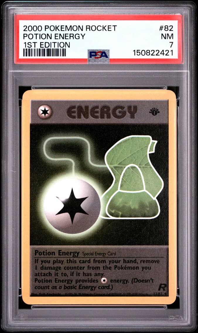 Potion Energy 1st Edition, Rocket, PSA 7