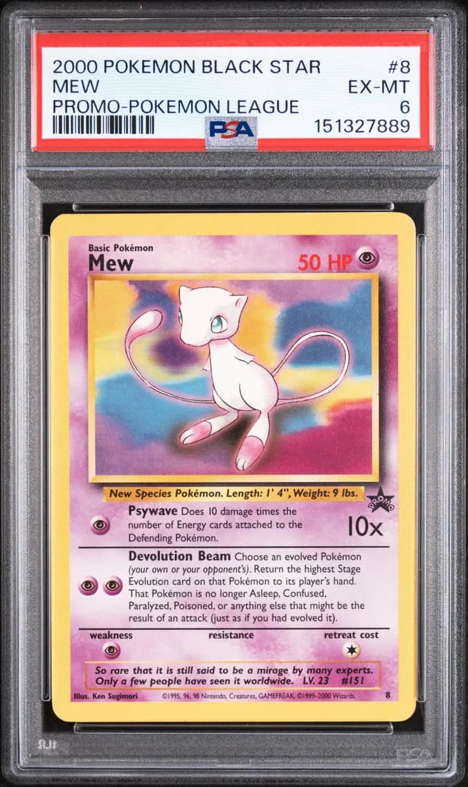 Mew, Promo Black Star, PSA 6
