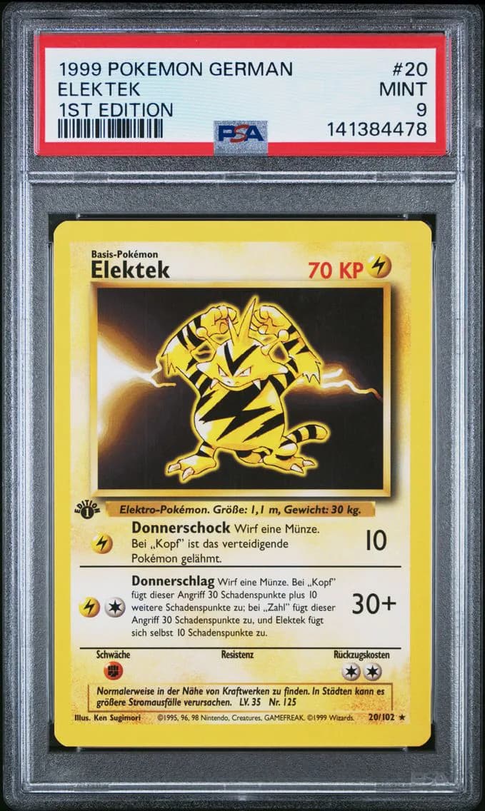 Elektek 1st Edition, German, PSA 9