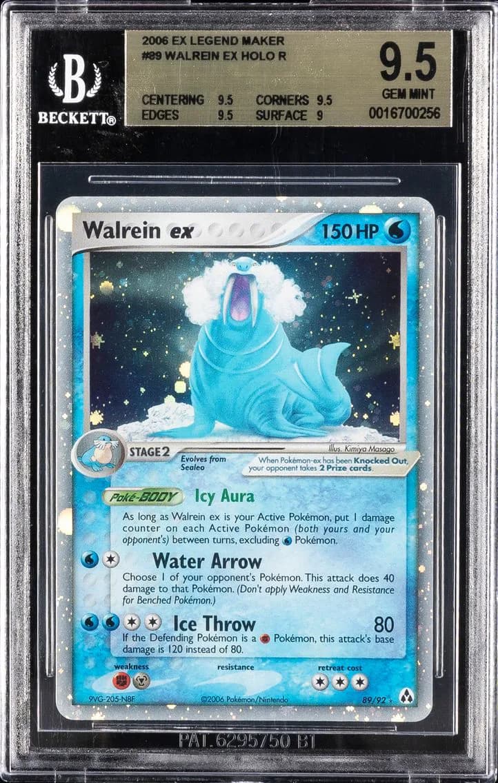 Walrein EX HOLO R, EX Legend Maker, BGS 9.5