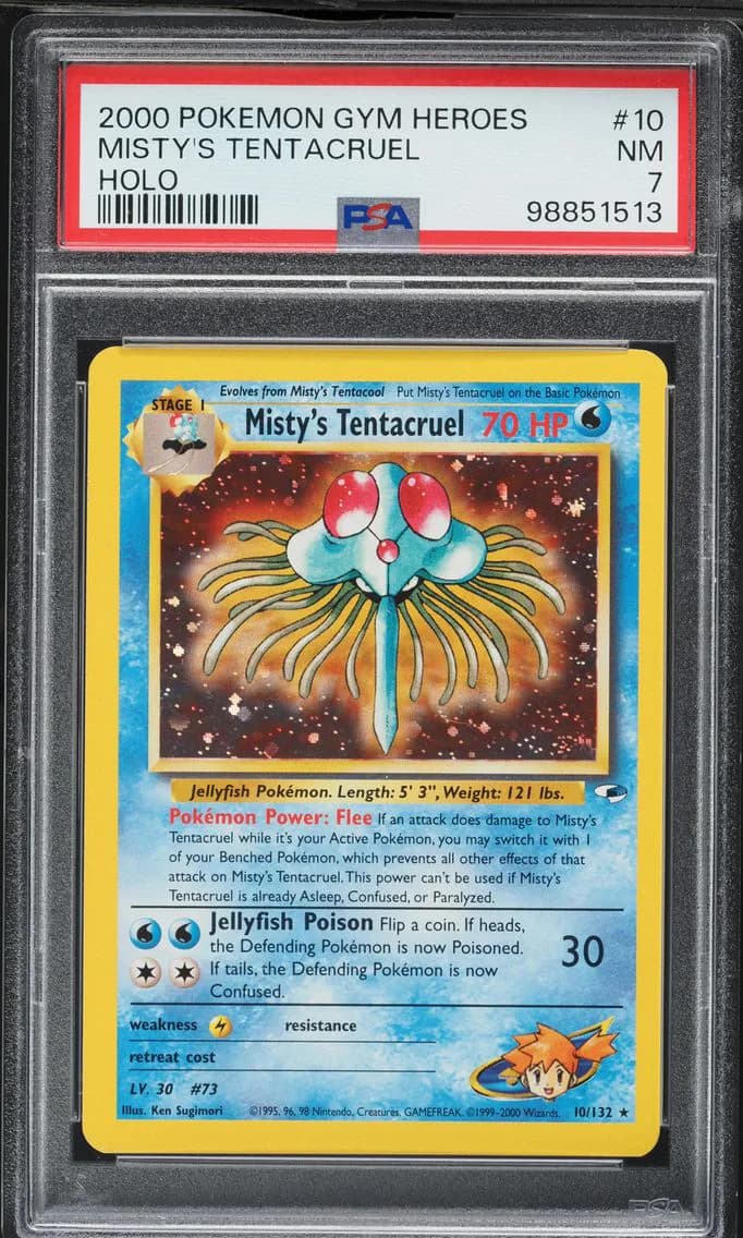 Misty's Tentacruel, Gym Heroes, PSA 7