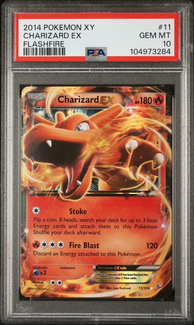 Charizard EX, XY Flashfire, PSA 10