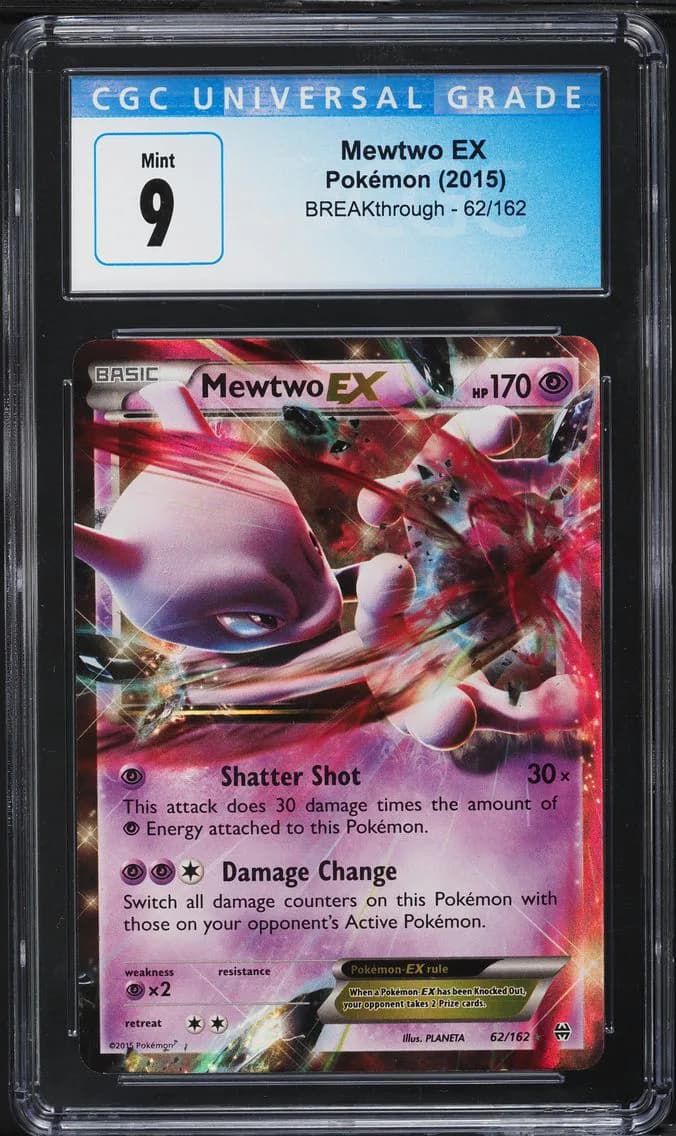 Mewtwo EX, BREAKthrough, CGC 9
