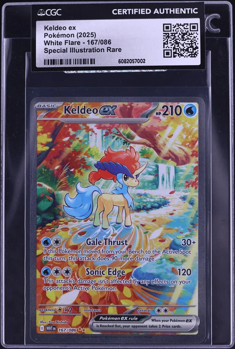 Keldeo ex, White Flare, CGC 0