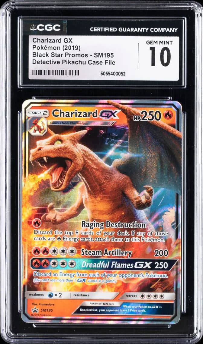 Charizard GX, Black Star Promos - Sun & Moon, CGC 10