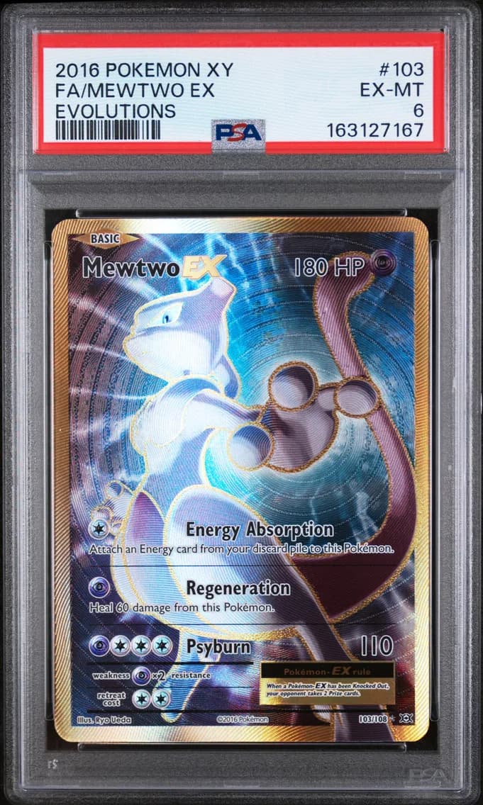 Mewtwo EX, XY Evolutions, PSA 6