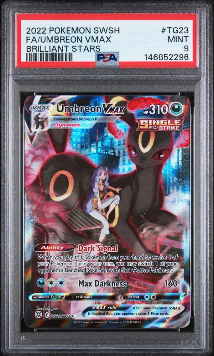 Umbreon VMAX, Sword & Shield Brilliant Stars, PSA 9
