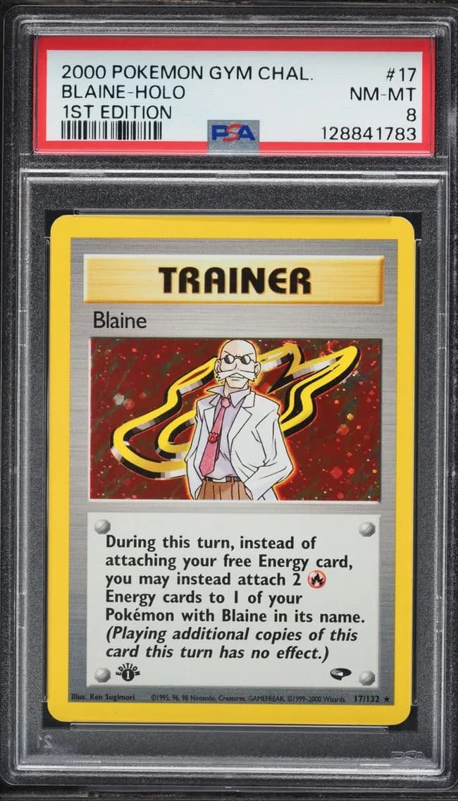 Blaine-Holo, Gym Challenge, PSA 8