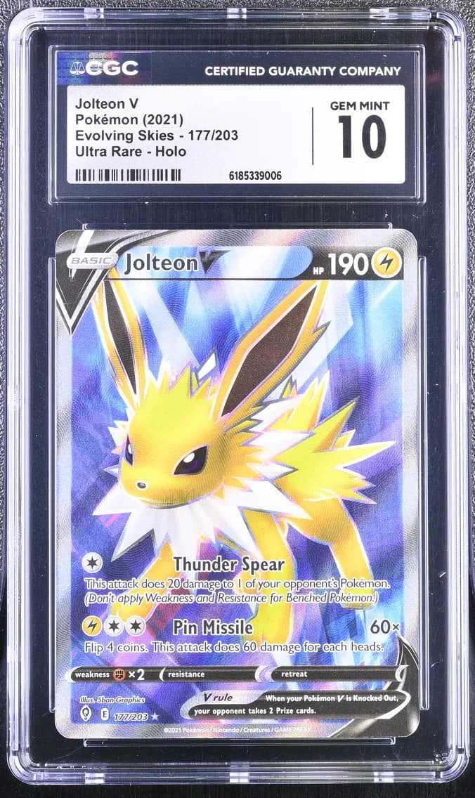 Jolteon V, Evolving Skies, CGC 10