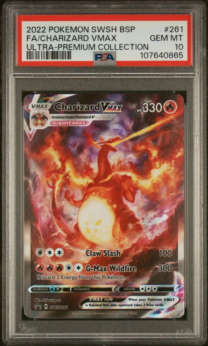 Charizard VMAX, Swsh Black Star Promo, PSA 10