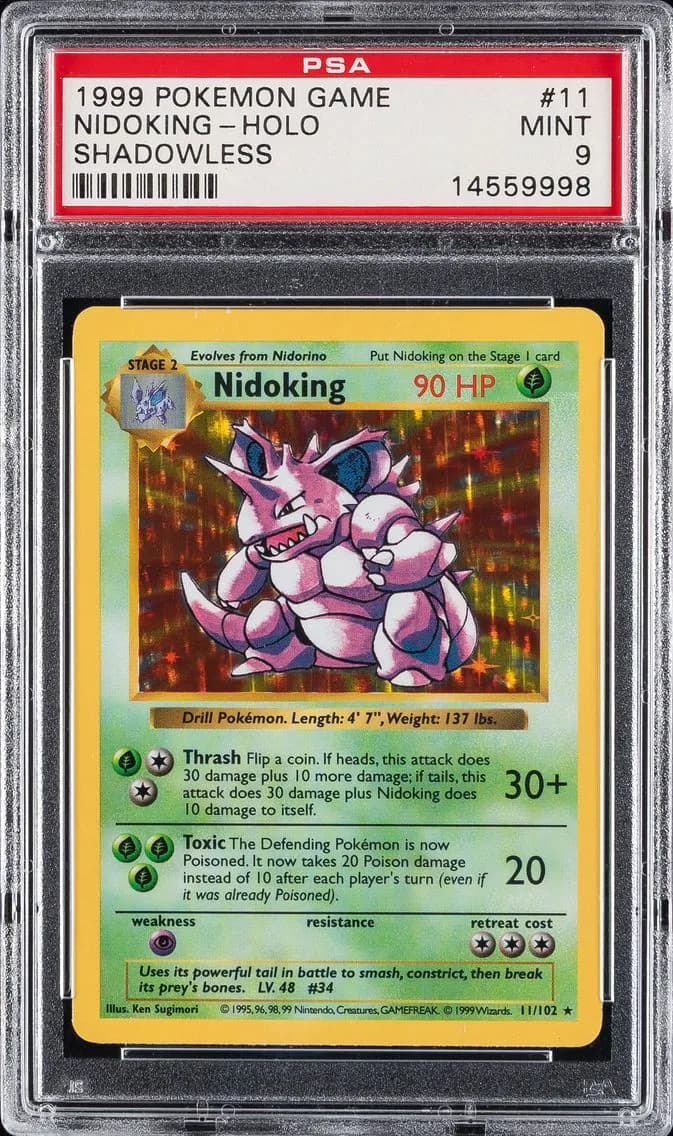 Nidoking-Holo, Game, PSA 9