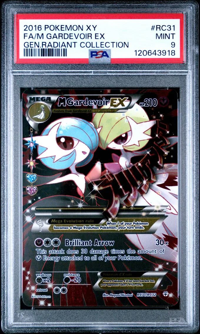 M Gardevoir EX, XY Generations Radiant Collection, PSA 9