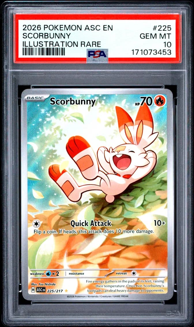 Scorbunny, Ascended Heroes, PSA 10