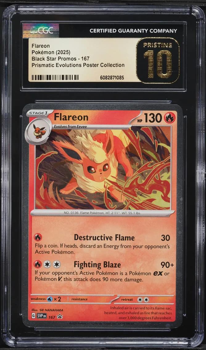 Flareon, Black Star Promos - Scarlet & Violet SVP EN, CGC 10