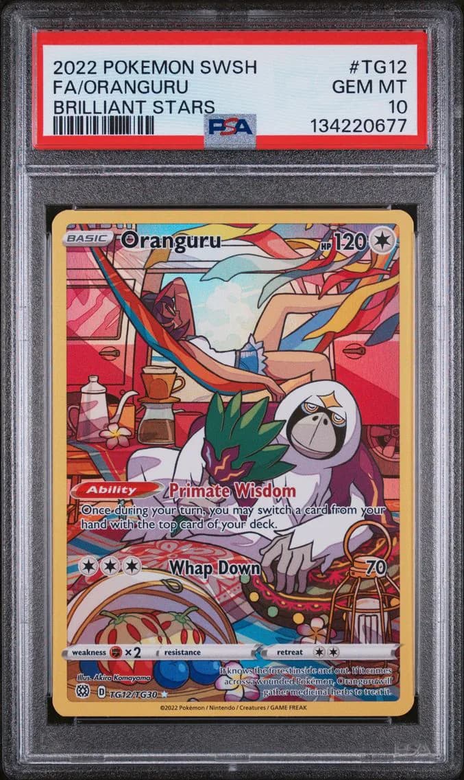 Oranguru, Sword & Shield Brilliant Stars, PSA 10