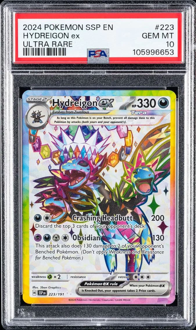 Hydreigon EX, Surging Sparks, PSA 10