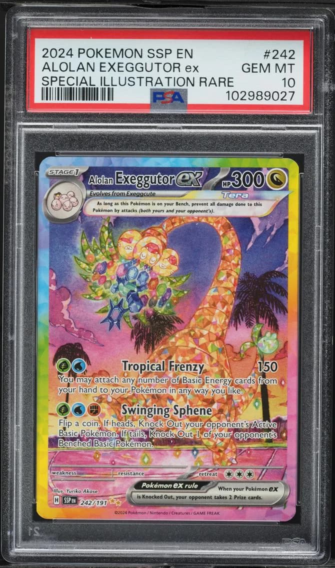 Alolan Exeggutor EX, Surging Sparks, PSA 10