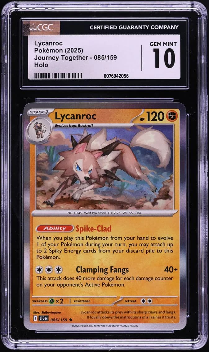 Lycanroc, Journey Together, CGC 10