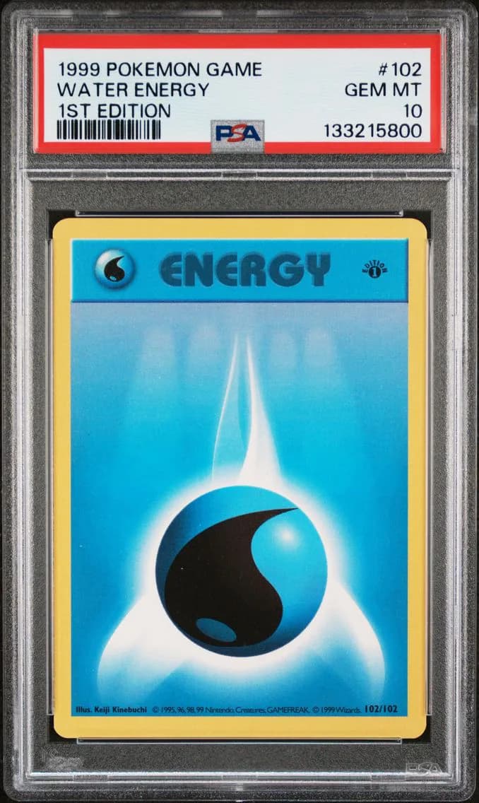 Water Energy 1st Edition, Game, PSA 10