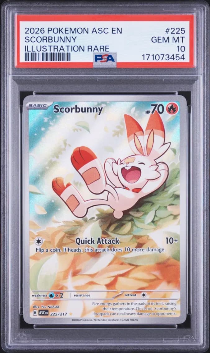 Scorbunny, Ascended Heroes, PSA 10