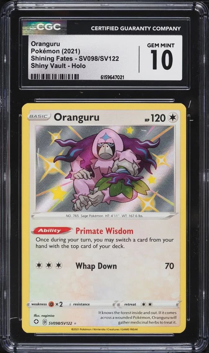 Oranguru, Shining Fates, CGC 10