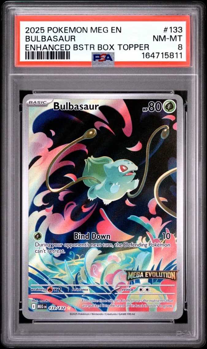Bulbasaur, Mega Evolution, PSA 8