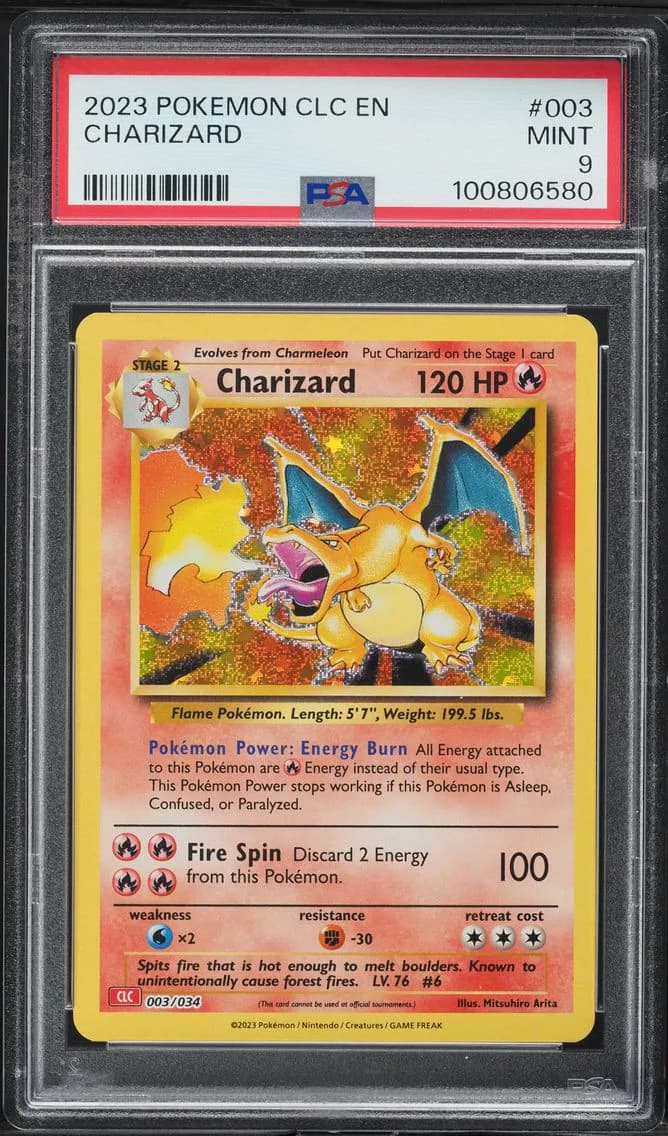 Charizard, Clc-Trading Card Game Classic Charizard & HO-Oh EX Deck, PSA 9
