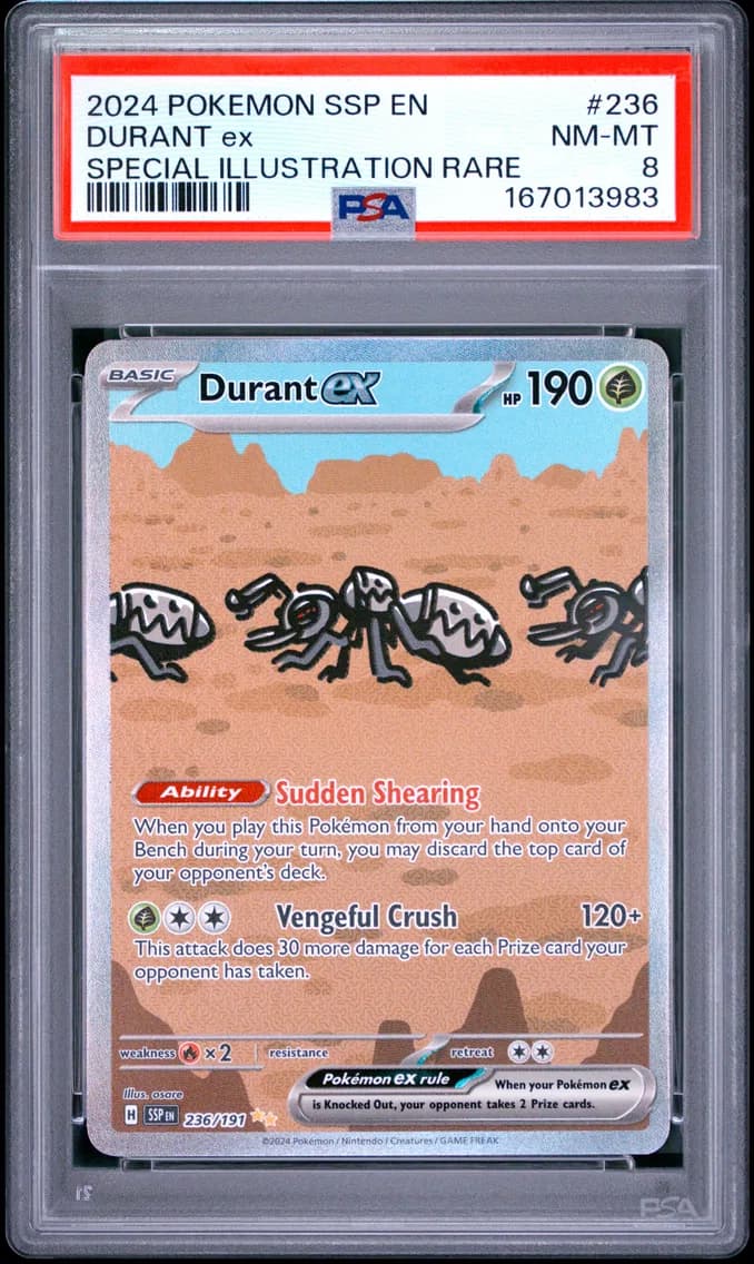 Durant EX, Surging Sparks, PSA 8